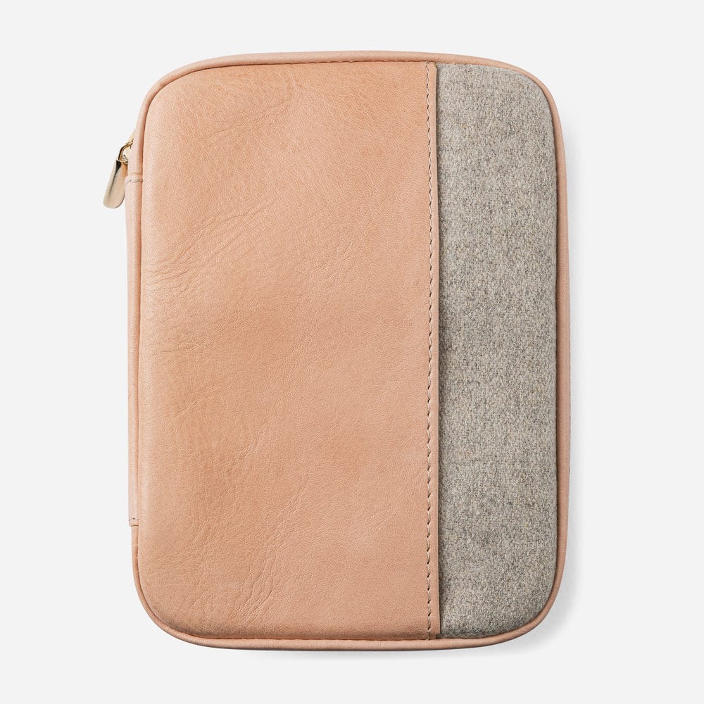 Leather Mini Folio in Natural