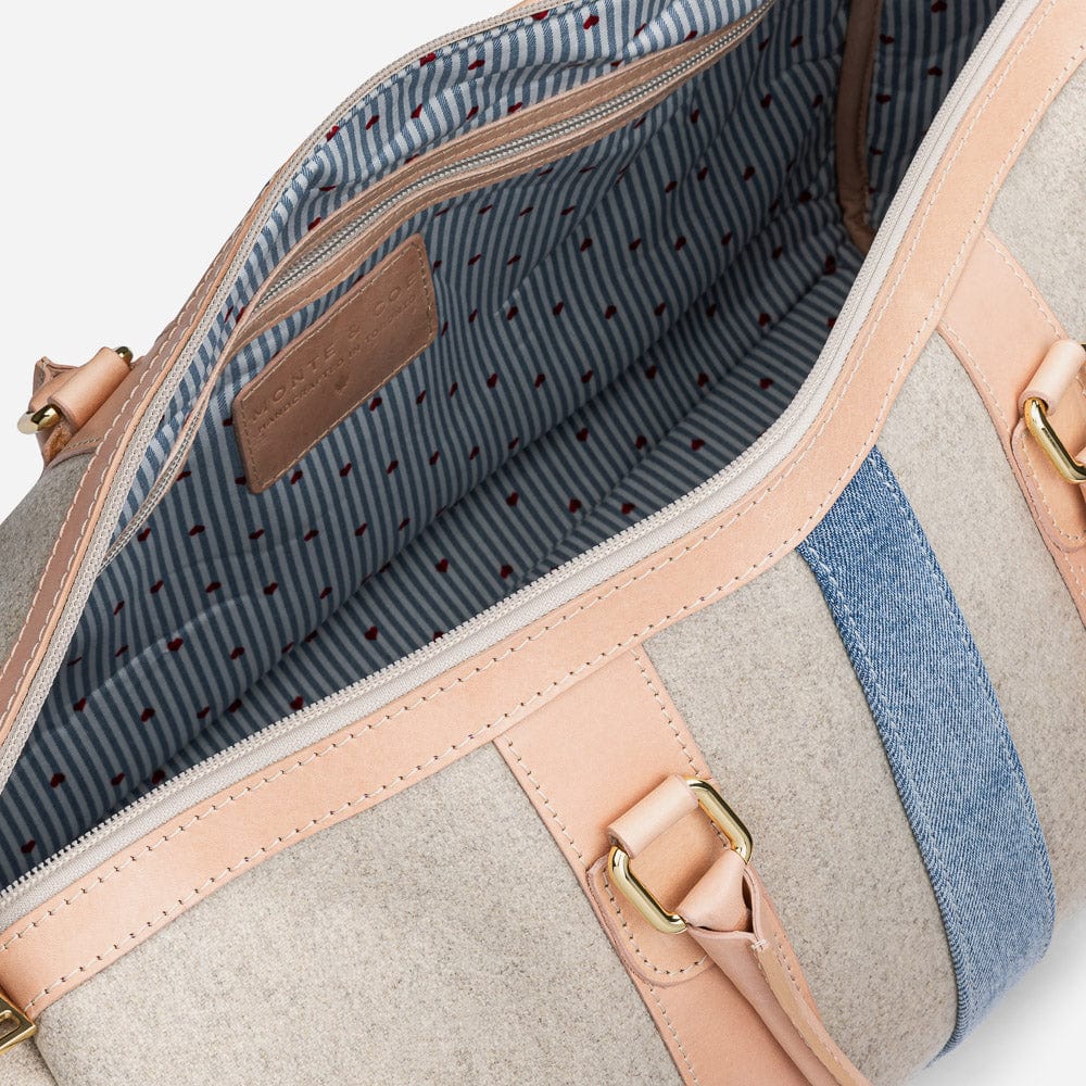 Italian Wool Weekender in Natural