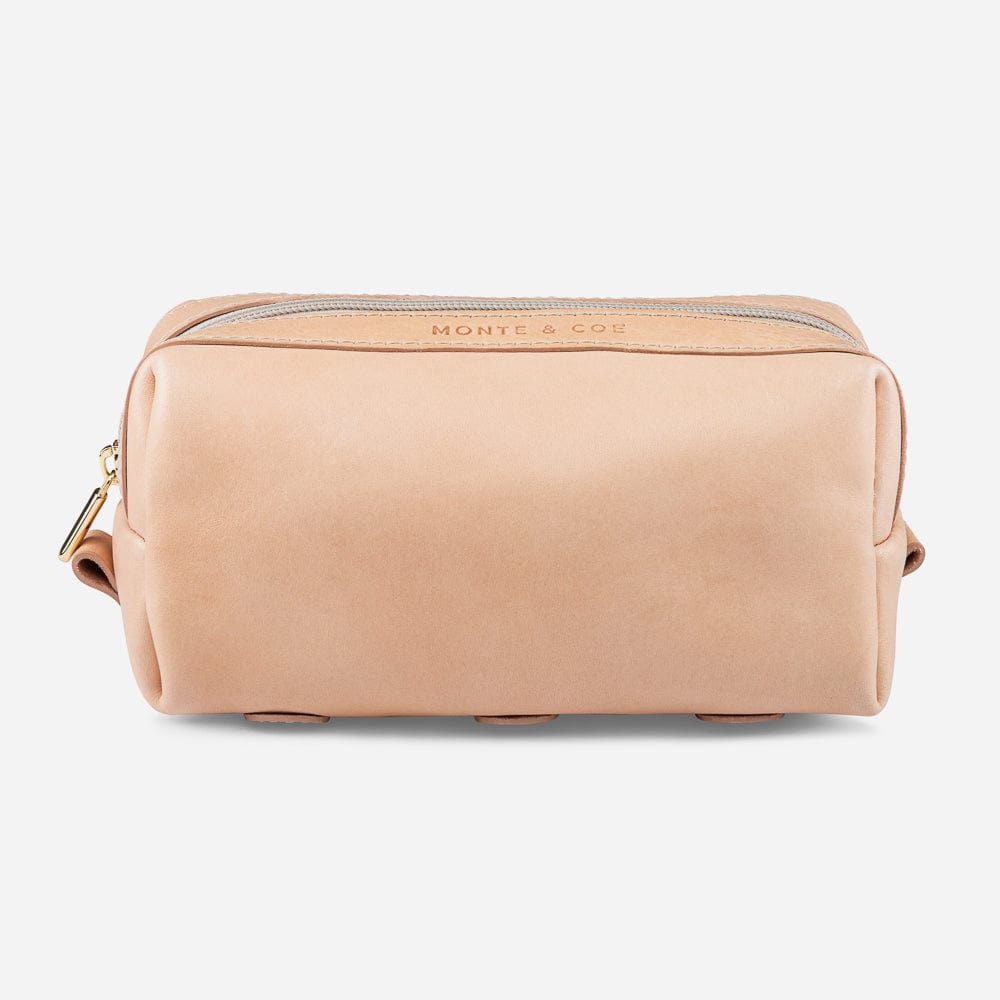 Leather Dopp Kit in Natural