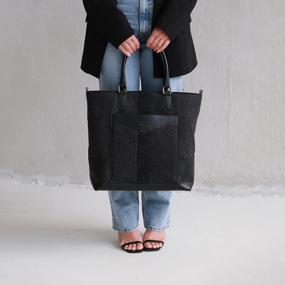 Everyday Tote Bag in Black – Monte & Coe