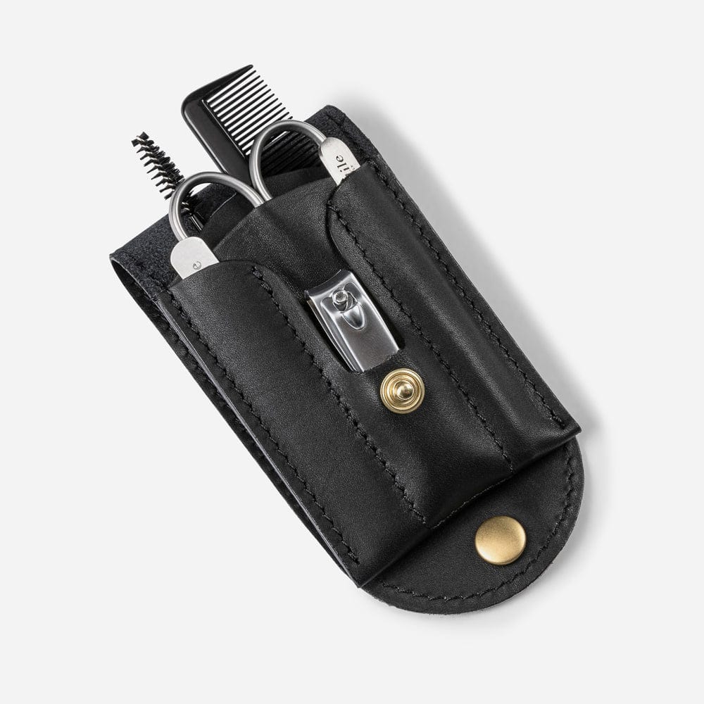 Monte & Coe X ArteStile - Leather Grooming Kit in Black
