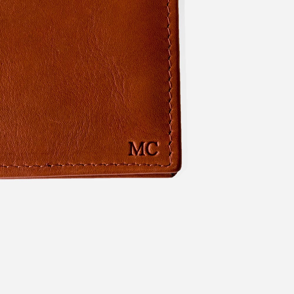 Leather Passport Wallet in Black